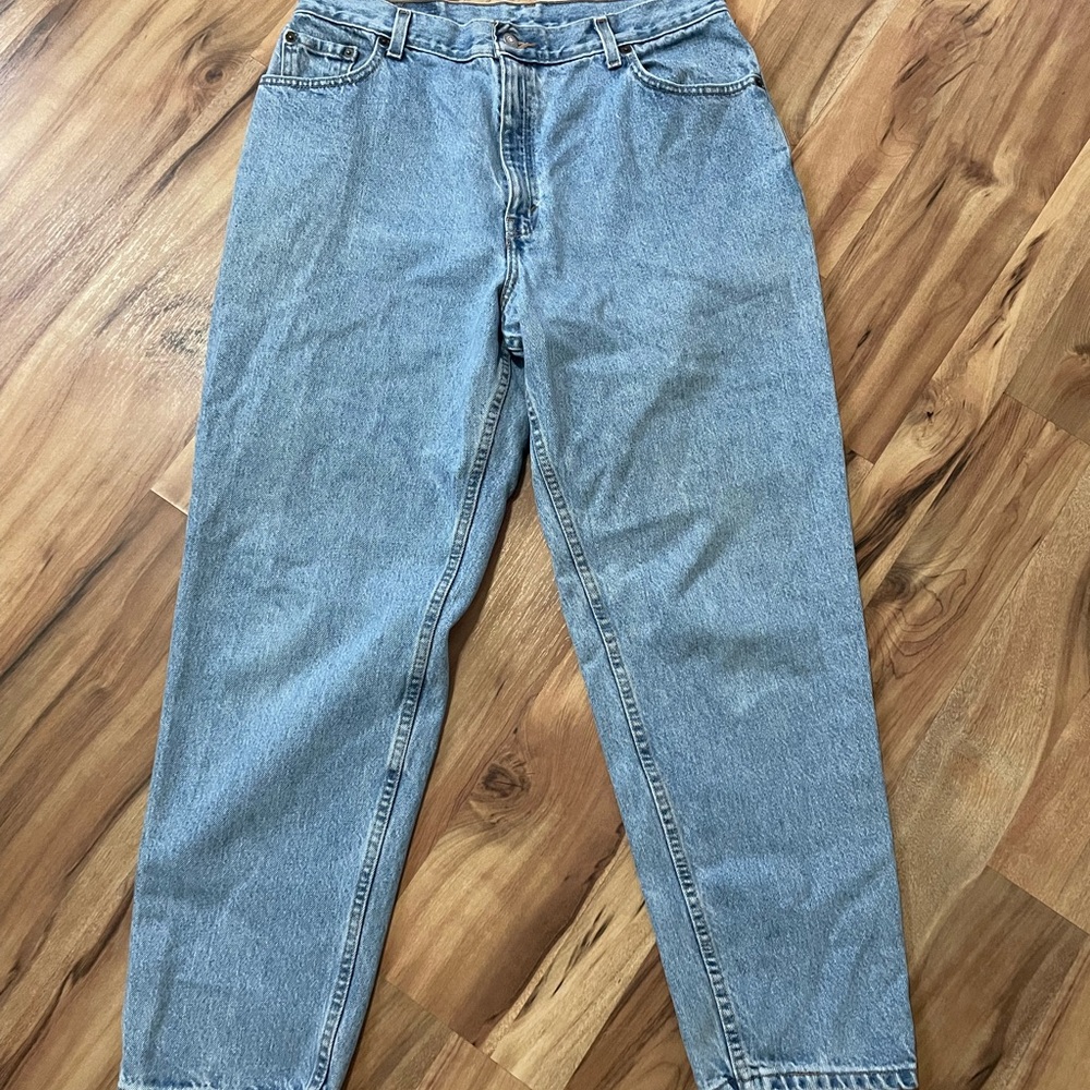 VTG Y2K Levi's 550 Relaxed Fit Tapered Leg Jeans Sz 16 S - Picture 5 of 10